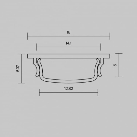 Профиль накладной Maytoni Led Strip  631016
