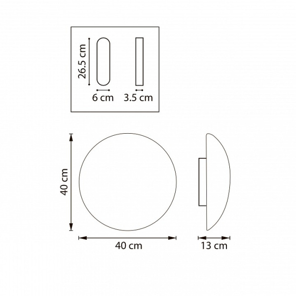 Накладной светильник Lightstar Genova 610646