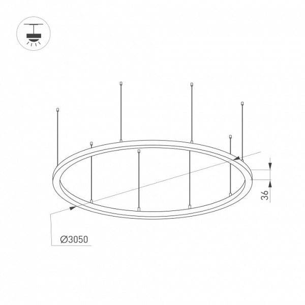 Подвесной светильник Arlight SP-LINE 034077(2)