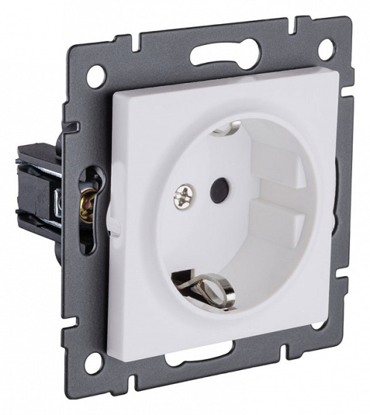 Розетка с заземлением, без рамки Kollinger  REA-002WM