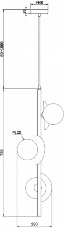 Подвесная люстра Freya Sepia FR5391PL-03CFL