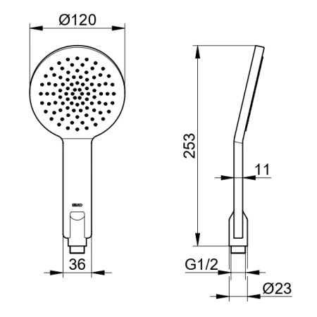 Душевая лейка Keuco Edition 11 51180010300