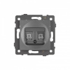 Розетка двойная RJ-12 и Ethernet RJ-45, без рамки Arlight SCT 049851