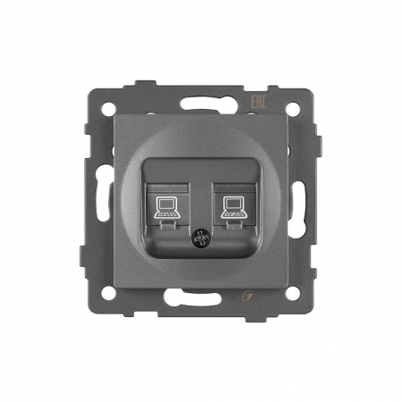 Розетка двойная RJ-12 и Ethernet RJ-45, без рамки Arlight SCT 049851