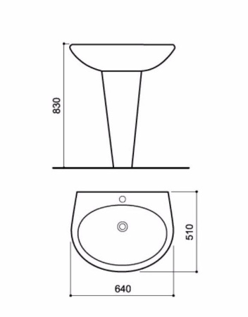 Раковина Pasenni Tipico 5131001
