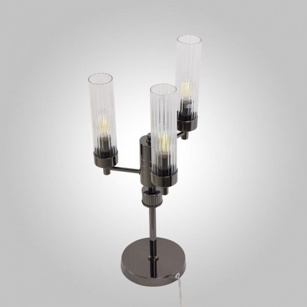 Настольная лампа декоративная AM-Group INDIGO INDIGO TL3 PEARL BLACK