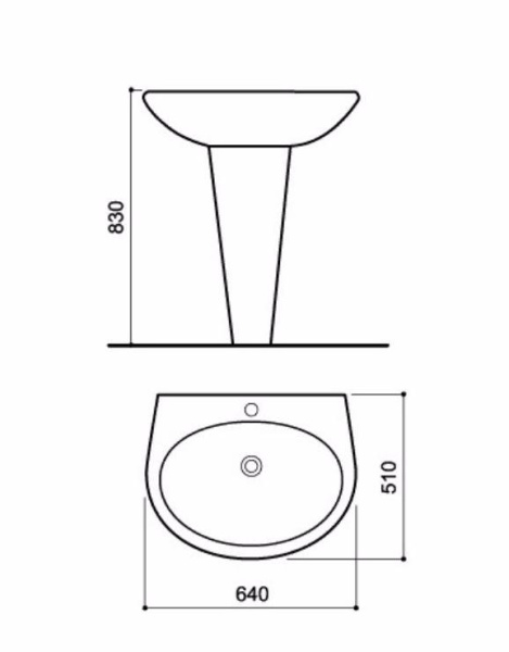 Раковина Pasenni Tipico 5131001