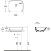 Раковина Azzurra Prua 50 PRLN05040000BI/(PRU50/IN bi)*0