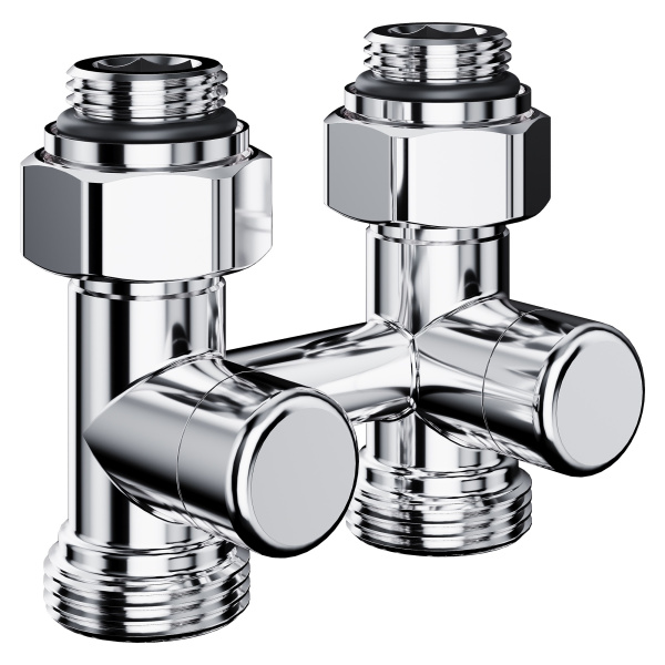 Узел нижнего подключения Royal Thermo Design прямой 1/2"х3/4"EK (хром)