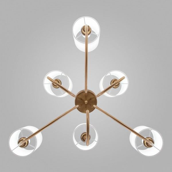 Люстра на штанге Eurosvet Abbey 60164/6 латунь