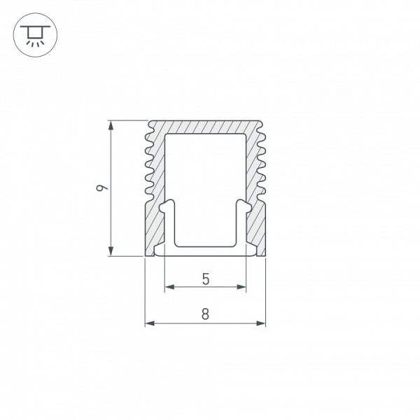 Профиль накладной Arlight SL-MINI 037109