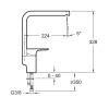 Смеситель для кухни Jacob Delafon Aleo E72360-CP