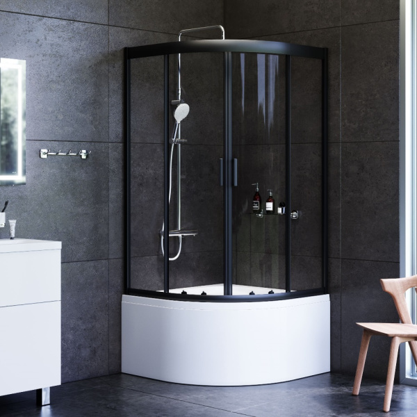 Душевой уголок AM.PM Gem 90x90 W90G-401A090BT черный
