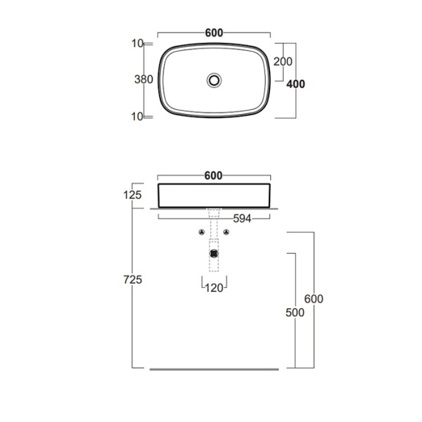 Раковина Simas Folio 60 FO04bi