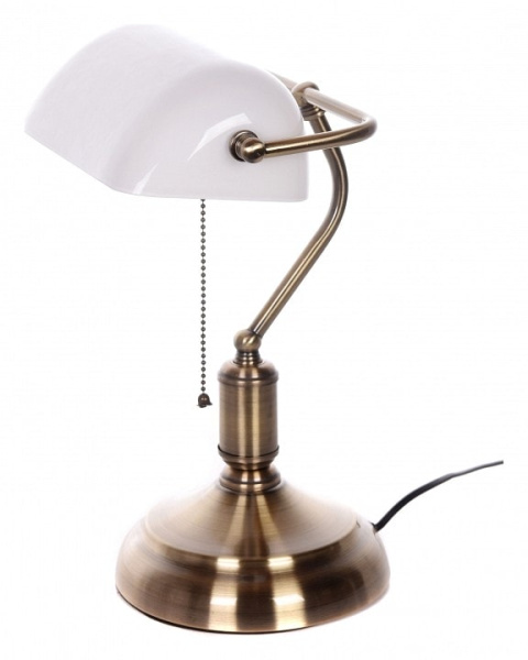 Настольная лампа декоративная LUMINA DECO BANKER LDT 305 WT