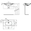 Раковина 82,5x45 см Ideal Standard Tesi T3509V3