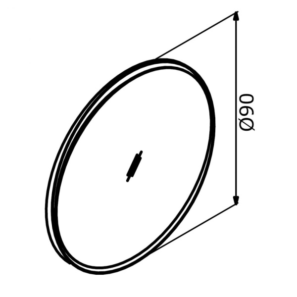 Зеркало Orka Moonlight 90 3001344 c подсветкой синее матовое