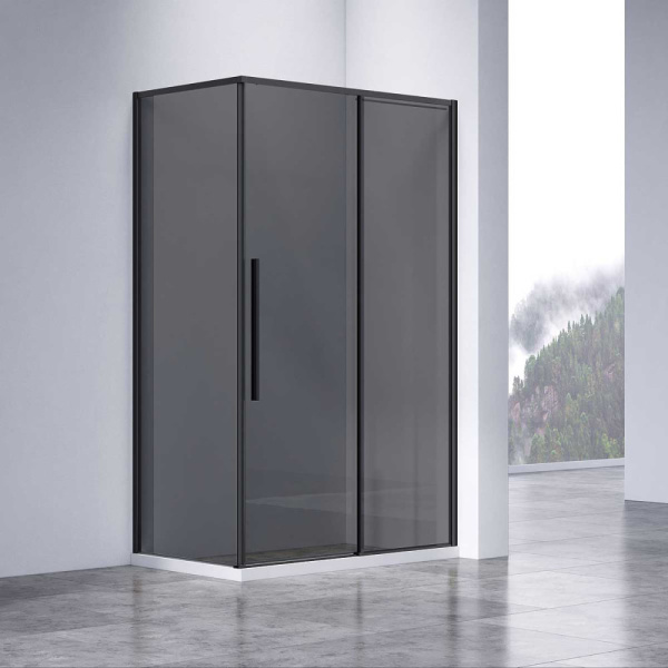 Боковая панель Slim-N VSG-4SN900CGB, профиль черный, стекло тонированное