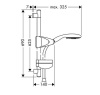 Душевой гарнитур hansgrohe Raindance E 100 Air 3jet 27883000