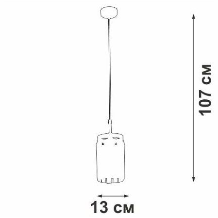 Подвесной светильник Vitaluce V5151 V5151-0/1S