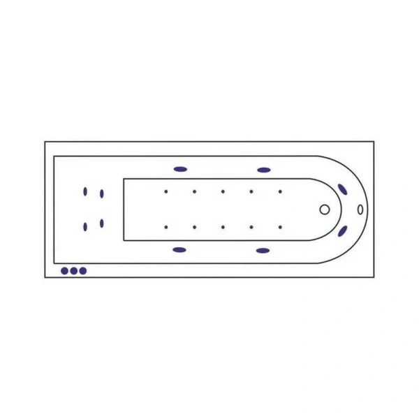 Акриловая ванна Excellent AURUM 150х70 WAEX.AUR15.LUX.CR хром, белый