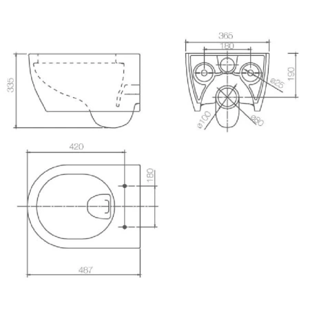 Унитаз подвесной SSWW CT2037V с сиденьем микролифт, белый