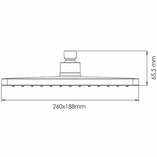 Верхний душ WasserKRAFT A340 черный матовый