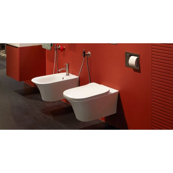 Унитаз подвесной Antonio Lupi Cabo CABO1 безободковый, с сиденьем микролифт, белый