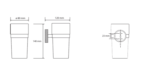 Держатель зубных щеток Bemeta Stella 166110012
