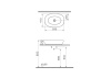 Раковина Vitra Outline Recycled 60 7995B066-0016 тауп матовый