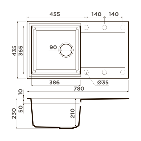 Кухонная мойка Omoikiri Sakaime 78 4993548 leningrad grey