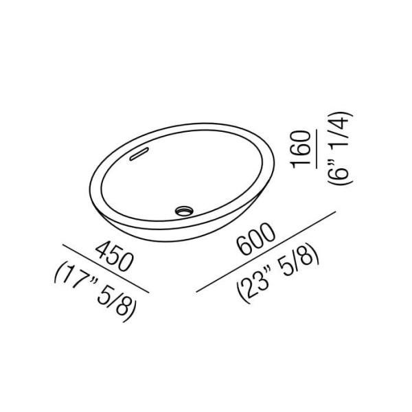 Раковина Agape Spoon 60 ACER0700Z *0