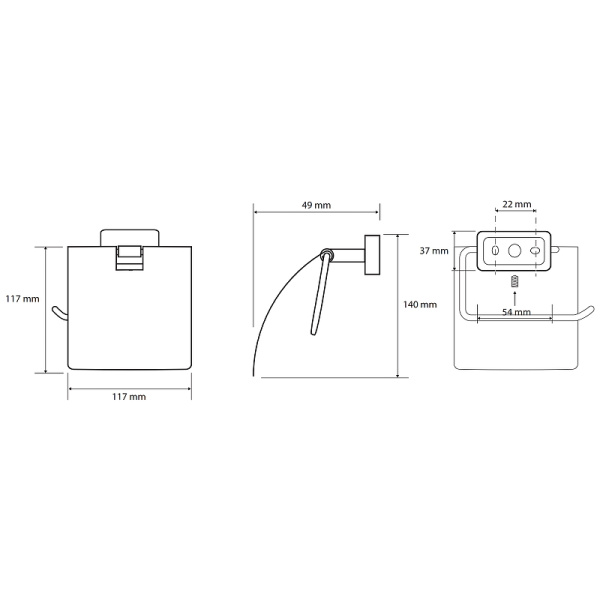Держатель бумаги Bemeta Niki 153112012