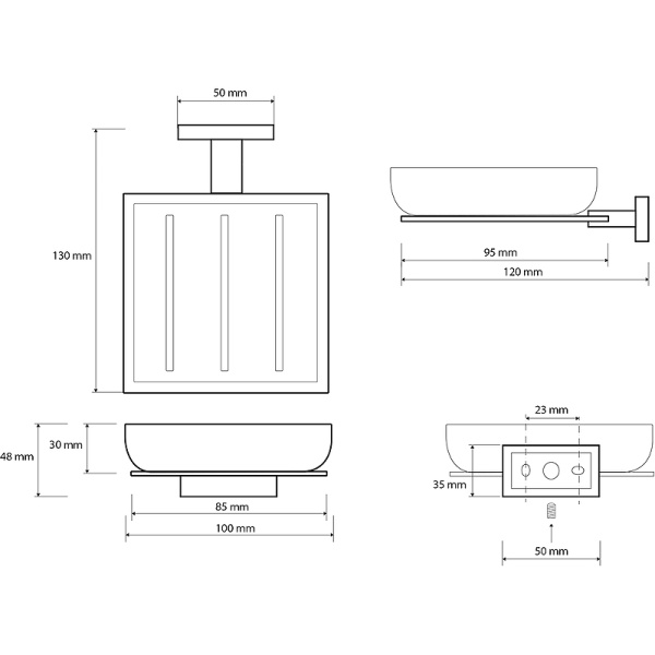 Мыльница Bemeta Plaza 118108022