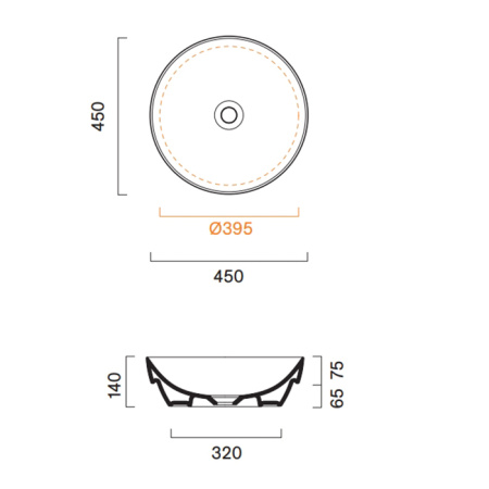 Раковина Catalano Sfera 45 0524450001