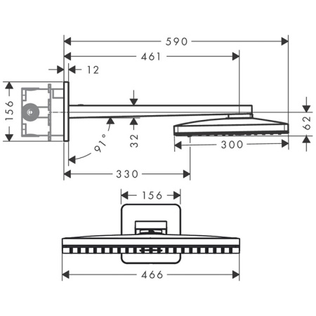 Верхний душ Axor ShowerSolutions 35276000