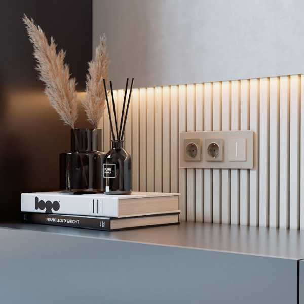 Рамка на 3 поста Werkel Senso (шампань стекло soft-touch) W0033111