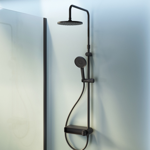 Душевая стойка AM.PM X-Joy F0785A622 черный матовый