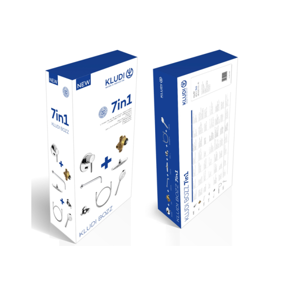 Душевой комплект 7 в 1 Kludi Bozz 386300576