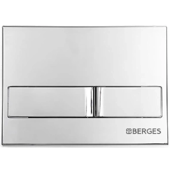 Инсталляция для унитаза Berges Novum L3 040213 с кнопкой смыва, хром