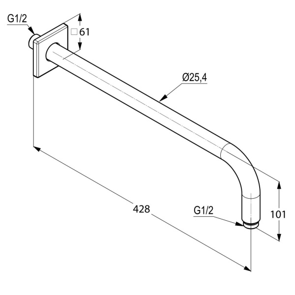 Кронштейн для душа Kludi A-Qa 6653405-00