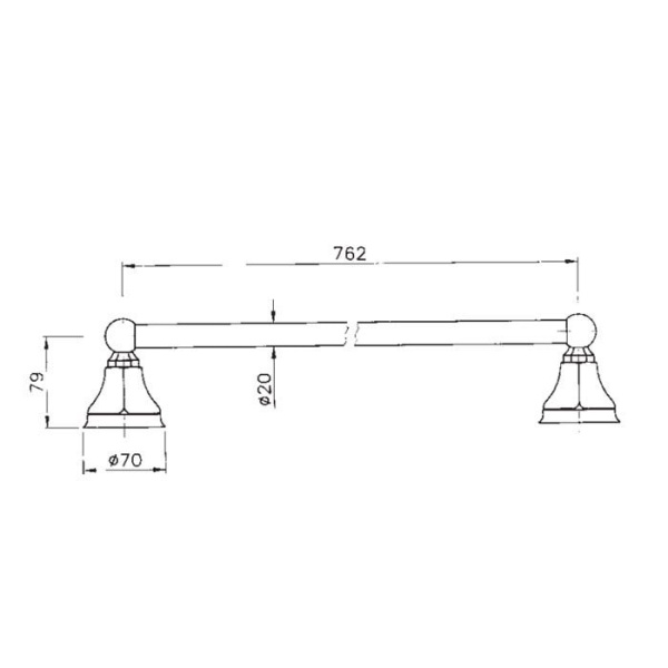 Полотенцедержатель Nicolazzi Teide 76 1486CR05