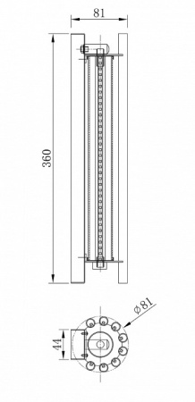 Накладной светильник Maytoni Sonata MOD410WL-L12BS3K