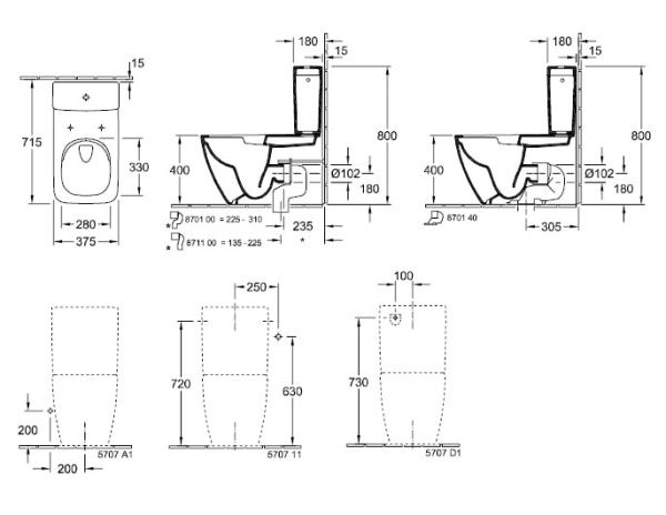 Бачок для унитаза Villeroy&Boch Venticello 570711R1