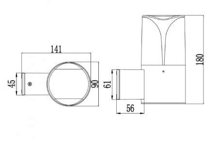 Светильник на штанге Maytoni Piccadilly O016WL-01B