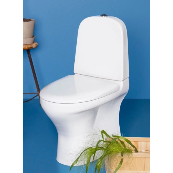 Унитаз-компакт Gustavsberg Estetic C+ GB1183002R1231G безободковый, с сиденьем микролифт, белый