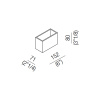 Ящик Agape Puzzle ALEG524GR серый