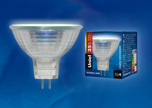 Лампа галогеновая Uniel GU4 35Вт K 1981