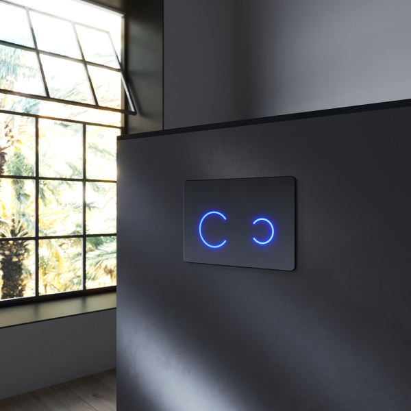 Клавиша смыва AM.PM Touch Pro I0450B38 черная