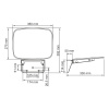 Сиденье для душа WasserKRAFT SS401 белое